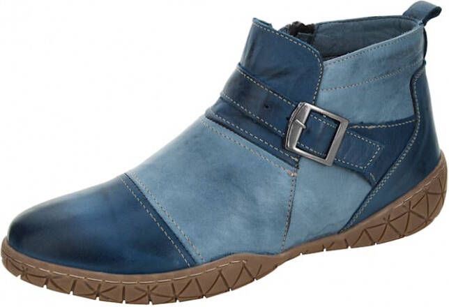 Gemini Enkellaarsje met verwisselbare leren binnenzool Blauw