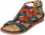 Laura vita Sandaaltje met zomerse kleuren Blauw Multicolor - Thumbnail 1