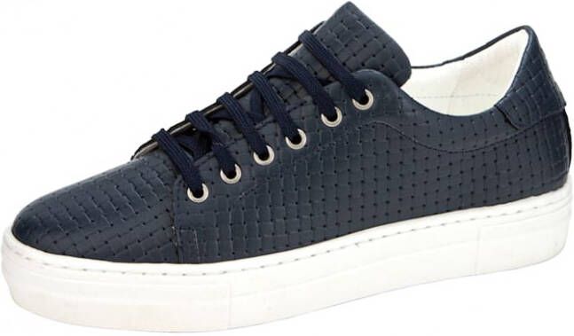 Liva Loop Sneaker in mooie gevlochten look Marine