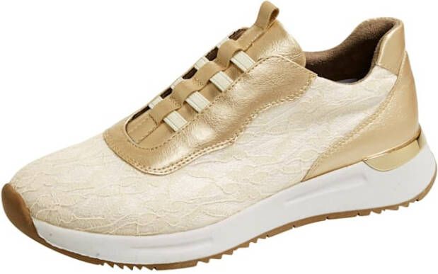 Liva Loop Sneaker in verfijnde look Crème Goudkleur