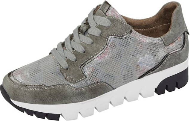 Liva Loop Sneaker met modieuze print Grijs Multicolor