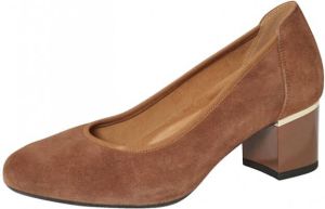 MONA Pump met extravagante hak Cognac
