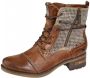 Mustang Veterlaarsje met trendy pied de pouledessin Taupe - Thumbnail 2