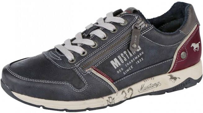 mustang Veterschoen met rits Donkerblauw