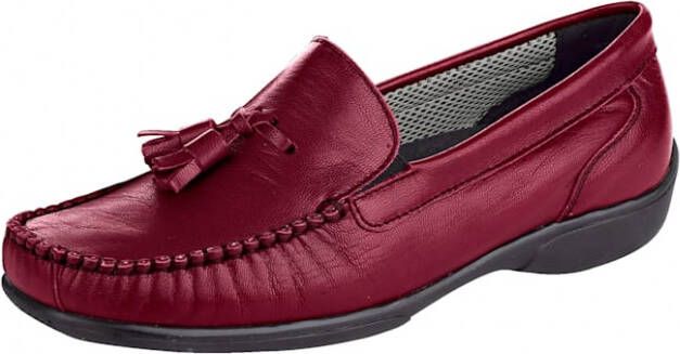 Naturläufer Mocassin met karakteristieke mocassinnaad Bordeaux Berry