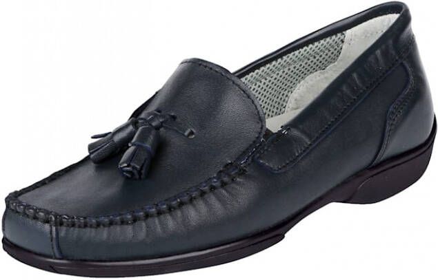 Naturläufer Mocassin met karakteristieke mocassinnaad Donkerblauw