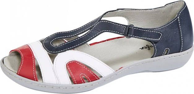 Naturläufer Sandaaltje Blauw Wit Rood