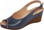 Naturläufer Sling met trendy hak in gevlochten look Donkerblauw - Thumbnail 1