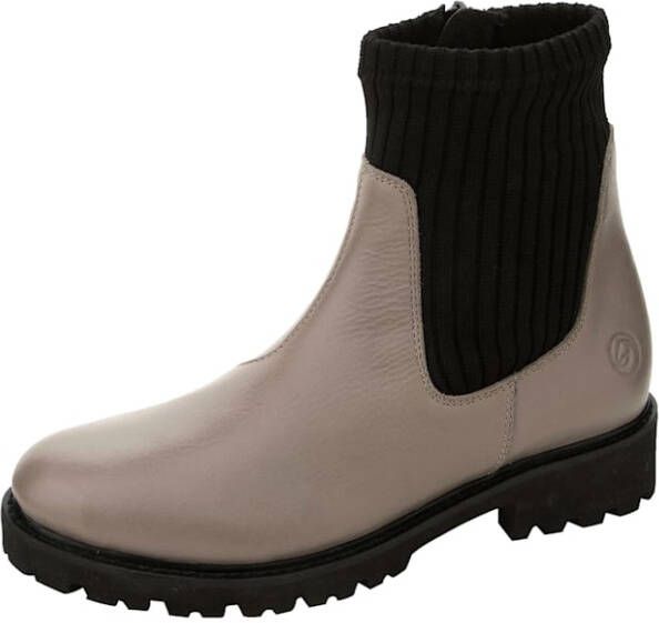 Remonte Hoge veterschoen met elastische schacht Taupe