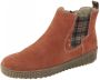 Rieker Chelsea boot met geruite elastische inzet Rood - Thumbnail 1