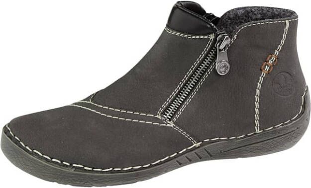 Rieker Boots zonder sluiting enkellaars ritssluiting laarzen met zachte binnenzool