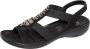 Rieker Sandalen zomerschoen sandaal sleehak met mooie versiering - Thumbnail 4