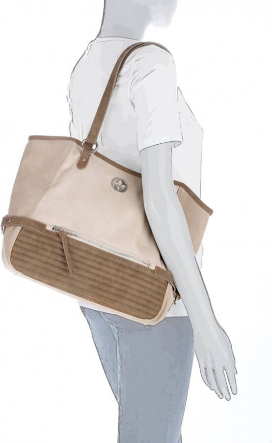 Rieker Shopper in een mooie kleurencombinatie Beige