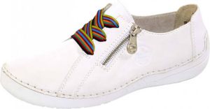 Rieker Veterschoen met superbuigzame zool Wit