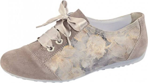 Semler Veterschoen met trendy dessin Taupe