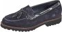 Sioux Mocassin van hoogwaardig lamssuède Donkerblauw - Thumbnail 1