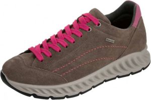 Sioux Sneaker met multicolor veters Taupe Pink