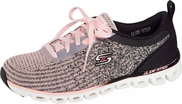 Skechers Sportschoen Glide-Step Zwart Roze