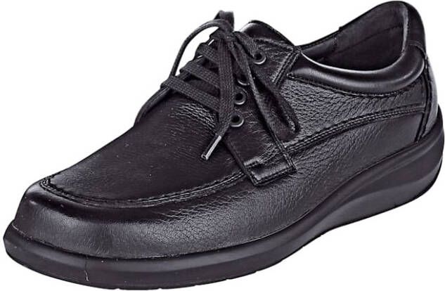 Ströber Veterschoen van fijn zacht hertenleer Zwart