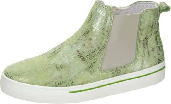 Studio W Chelsea boot in glitterlook Groen