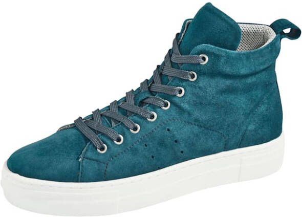 Studio W Hoge sneaker in modieuze stijl Petrol