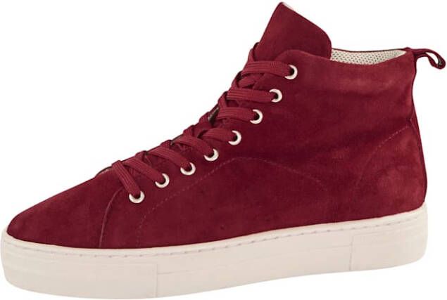 Studio W Hoge sneaker in modieuze stijl Donkerrood