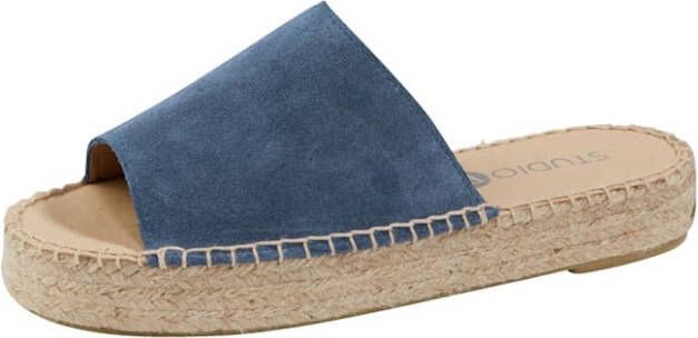 Studio W Muiltje in trendy espadrillestijl Blauw