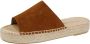Studio W Muiltje in trendy espadrillestijl Cognac - Thumbnail 1