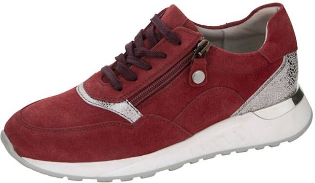 Studio W Sneaker met fraaie metallic details Bordeaux Zilverkleur