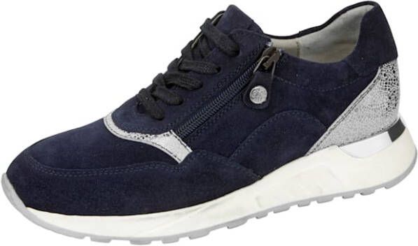 Studio W Sneaker met fraaie metallic details Marine Zilverkleur