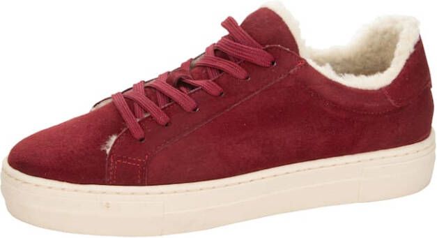 Studio W Sneaker met mooi imitatievacht Donkerrood