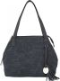 Taschenherz Shopper met perforaties Donkerblauw - Thumbnail 1