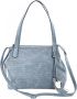 Taschenherz Shopper met perforaties Jeansblauw - Thumbnail 1