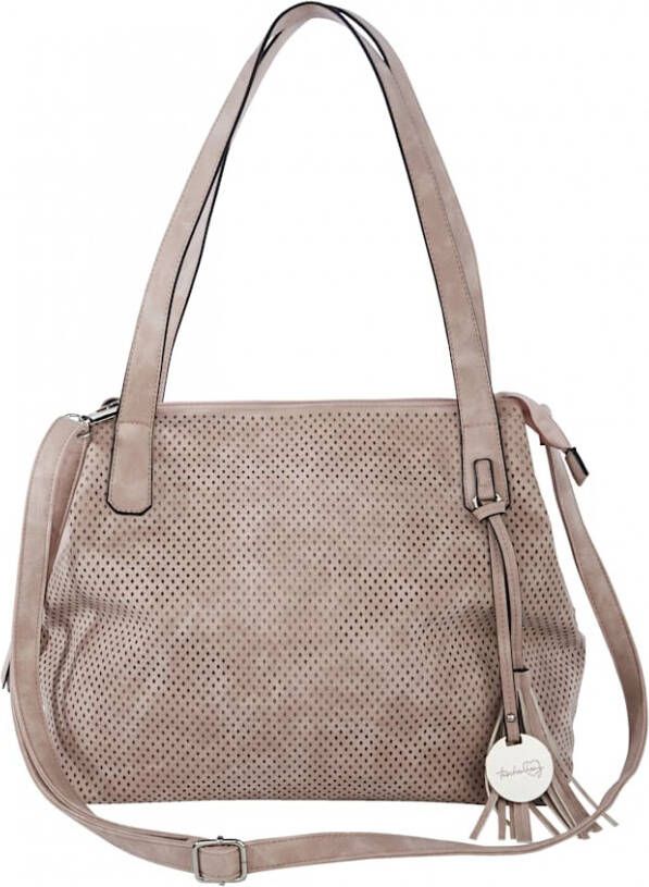 Taschenherz Shopper met perforaties Oudroze
