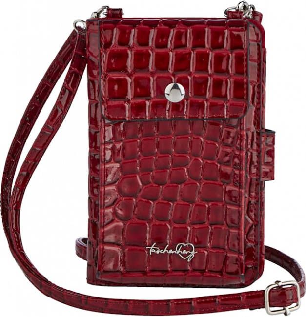 Taschenherz Telefoontasje met portemonnee Rood Telefoontasje met portemonnee Zwart