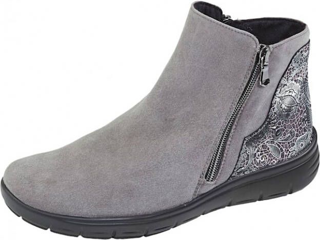 Vamos Enkellaarsje met luchtgepolsterde zool Grijs Schoenen