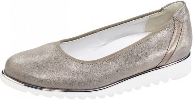 Waldläufer Ballerina met lichte EVA zool Taupe