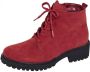 Waldläufer Hoge veterschoen Warme voering van textiel Rood - Thumbnail 1