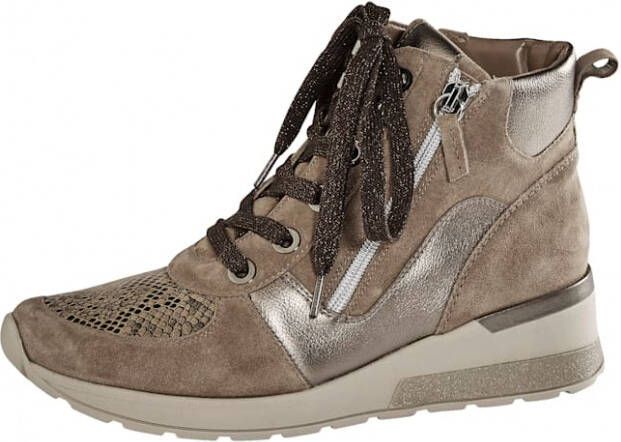 Waldläufer Veterlaarsje met rits aan beide kanten Taupe - Foto 2