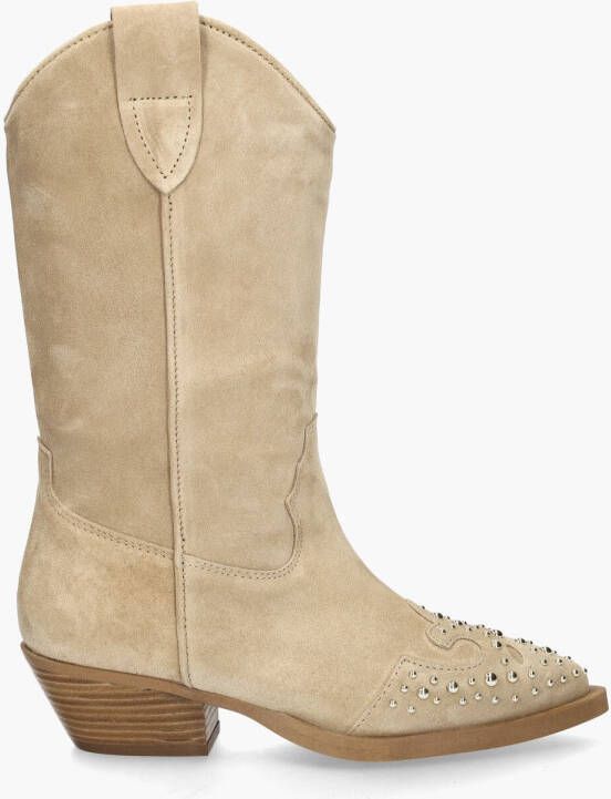 ALPE Cowboylaarzen Dames 5002 Maat: 38 Materiaal: Suède Kleur: Beige - Foto 4