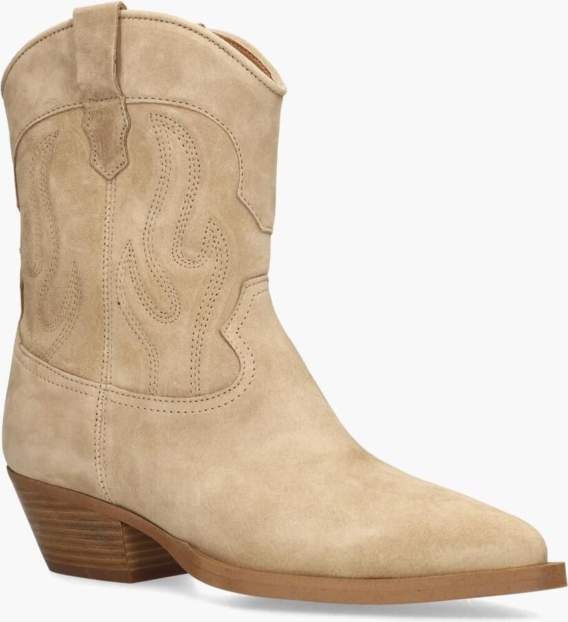 ALPE Cowboylaarzen Dames 50101108 Maat: 37 Materiaal: Suède Kleur: Beige - Foto 4