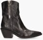 A.s.98 B84205 Enkellaarsjes Enkelboots met rits Dames Zwart - Thumbnail 4