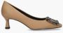 BiBi Lou Dames Pumps Damesschoenen Suède Kitten heel hoogte 6 cm 656Z10VK Camel - Thumbnail 2