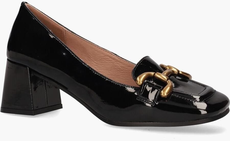 Bibi Lou Zwarte Natalie Hakken met Vierkante Neus en Blokhak Black Dames - Foto 5