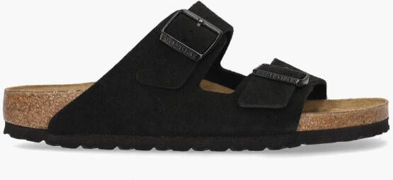 Birkenstock Zwarte Leren Sandalen Unisex Lage Stijl Black - Foto 8