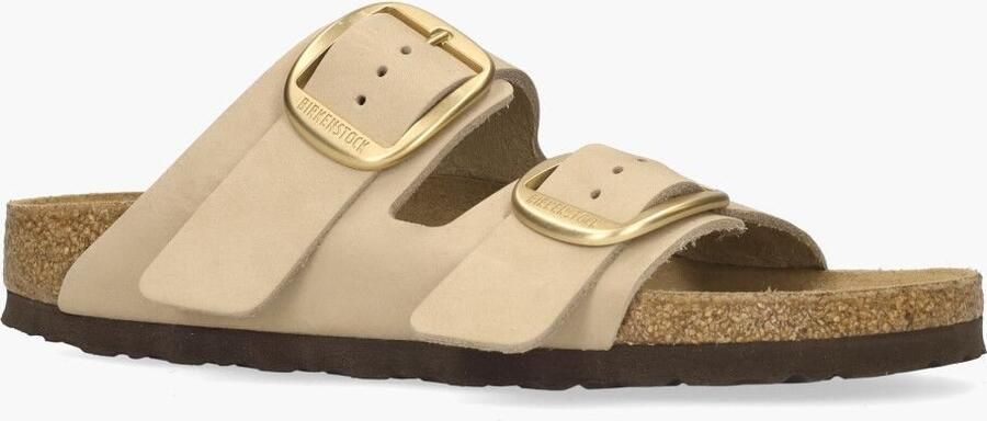 BIRKENSTOCK Slippers Dames Arizona Big Buckle Maat: 39 Materiaal: Nubuck Kleur: Beige - Foto 8