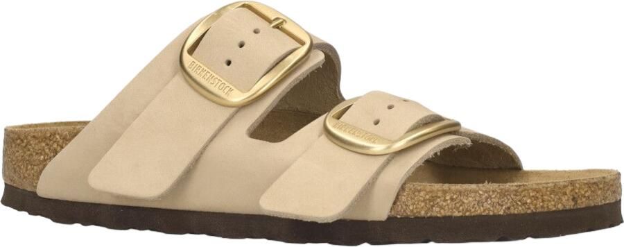 BIRKENSTOCK Slippers Dames Arizona Big Buckle Maat: 39 Materiaal: Nubuck Kleur: Beige - Foto 11