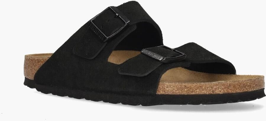 Birkenstock Zwarte Leren Sandalen Unisex Lage Stijl Black - Foto 8