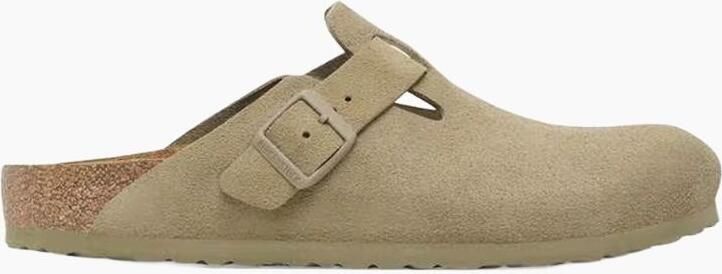 Birkenstock Suede Leather Boston Platte Schoenen Green - Foto 12
