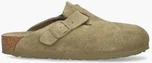 Birkenstock Suede Leather Boston Platte Schoenen Green - Foto 11